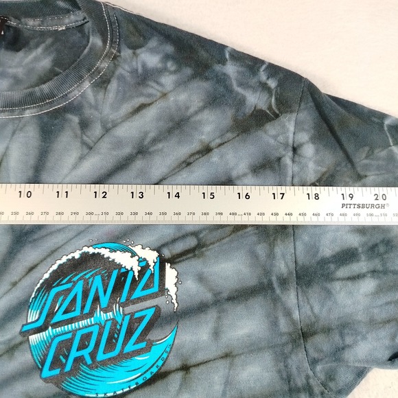 Santa Cruz T Shirt Mens Medium Multicolor Skateboard‎ Short Sleeve Twirl Tie Dye - Picture 9 of 11